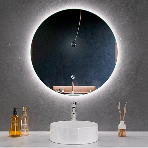 LED-peili lämmitystoiminnolla MAYA, Ø 60 cm, 4000K, 12W, 1386Lm, IP44