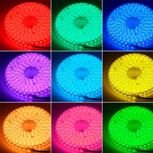 Korkeajännite 220V LED-nauha IP67, monivärinen, 8W/m
