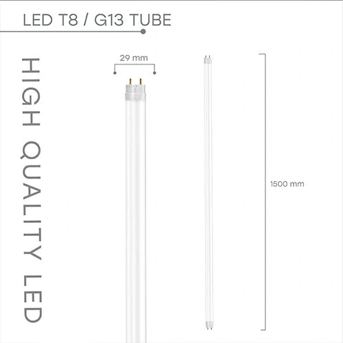 LED-lamppu T8, 150 cm, 24W, 4000K, 2880Lm, IP20