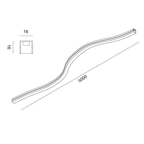 Neona LED-nauha 220V, 3000K, IP67, 10W/m, 540Lm/m