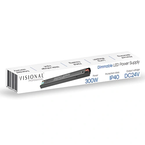 Himmennettävä LED-virtalähde 24V, 12.5A, 300W, IP40