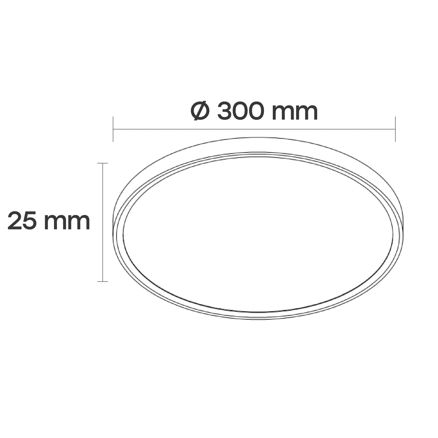 LED Vesitiivis valaisin PIR-liiketunnistimella 24W, 3CCT, 2880Lm, IP44, Ø 300 x 25 mm