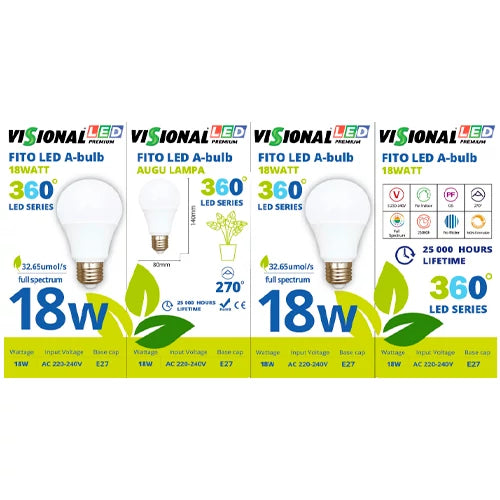 LED Fito lamppu kasveille 18W