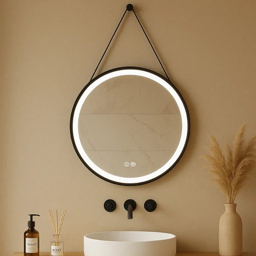 LED-peili lämmitystoiminnolla VALLETTA Small, Ø 60 cm, 2700-6500K, 34W, 1936Lm, IP44