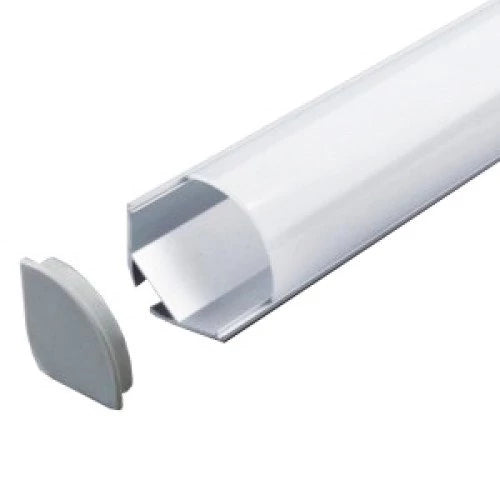 Kulma anodisoitu alumiiniprofiili 1-2 LED-nauhoille HB-23.5X23.5A