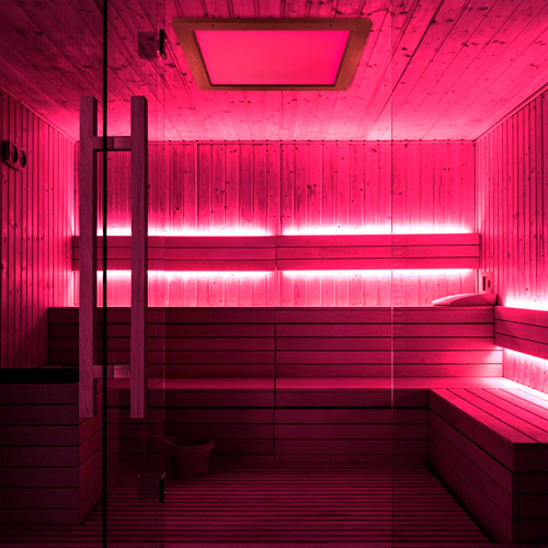 LED-nauha saunaan ja kylpyhuoneeseen COB, RGB, IP66, 24V, 14W/m, 742Lm/m