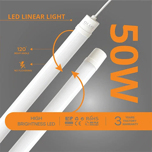 LED Kosteenkestävä lineaarinen valaisin 150cm, 50W, 4000K