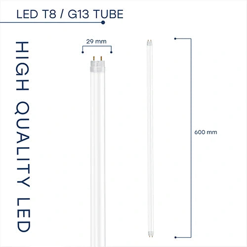 LED-lamppu T8, 60 cm, 9W, 4000K, 1440Lm, IP20