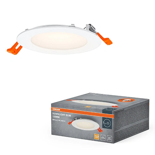 LED Upotettava paneeli 8W, 3000K, 800Lm, 110°, IP20, DOWNLIGHT SLIM