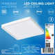 LED Vesitiivis valaisin 24W, 3CCT, 2640Lm, IP44, 300 x 300 x 25 mm