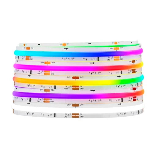 LED-nauha COB, RGBW, IP20, 24V, 19W, Professional