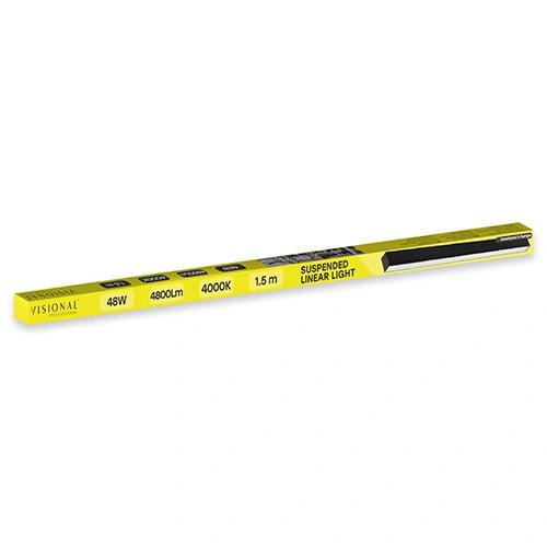 LED lineaarinen riippuvalaisin 48W, 150 cm, 4000K, 4800Lm, IP40