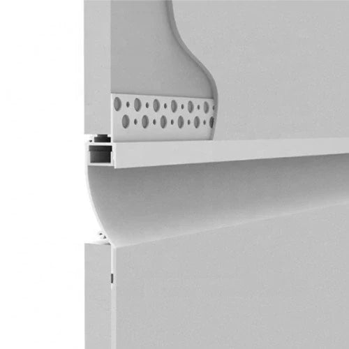 Anodisoitu baguette- ja jalkalista-alumiiniprofiili LED-nauhalle HB-98X18.8