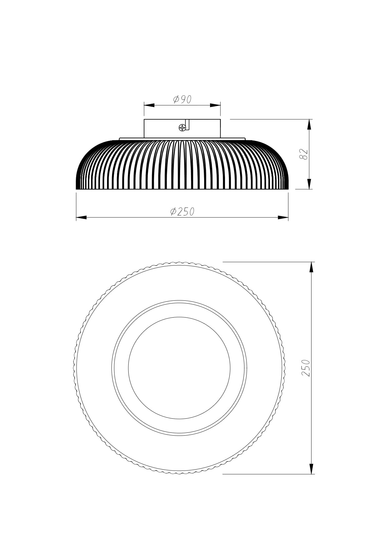 Kattovalaisin LED SOLVIA, 10W, 3000K, 750Lm