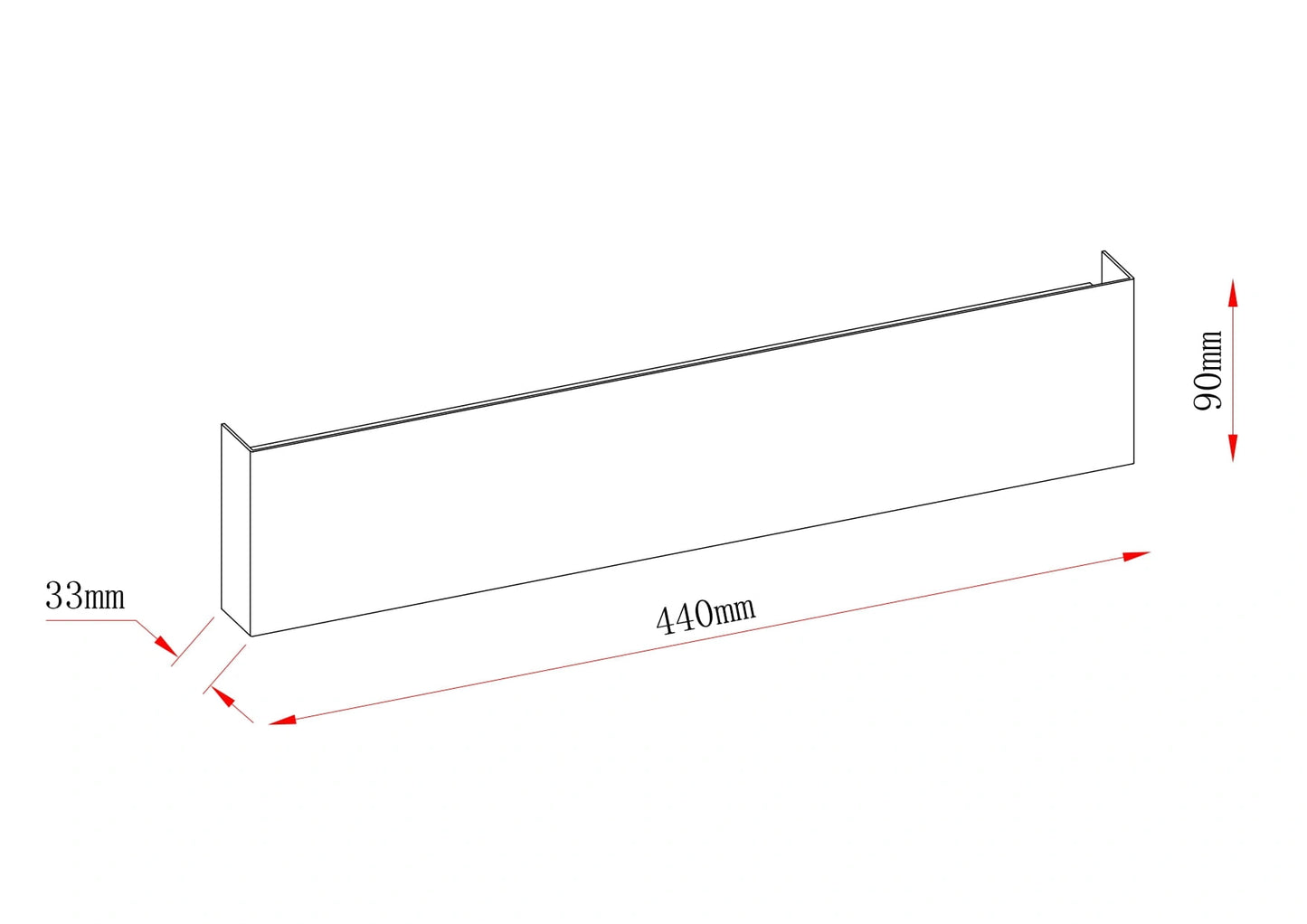LED Seinävalaisin BONNY, 14W, 1000lm, 3000K, IP20
