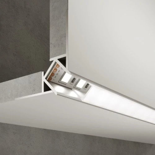 Ulkokulma anodisoitu alumiiniprofiili LED-nauhalle HB-50X22WC