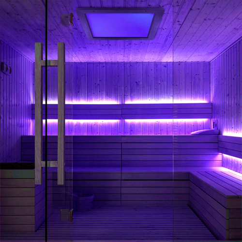 LED-nauha saunaan ja kylpyhuoneeseen COB, RGB, IP66, 24V, 14W/m, 742Lm/m