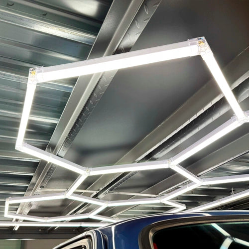 LED Kattovalaisinsarja HEXAGON, 310W, 6500K, P44, 217 x 291 cm