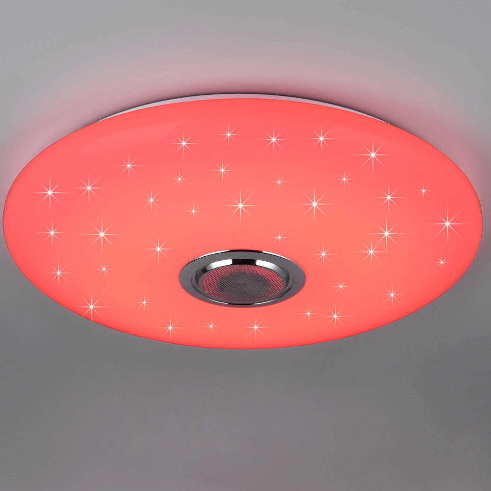 LED Kattovalaisin MUSICA kaukosäätimellä ja kaiuttimella, 33W, 3600Lm, 2700-6500K + RGB, IP20