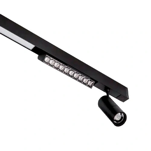 Älykäs LED Magneettinen kiskovalaisin MAGNETIC ROTATION LIGHT 12W, 3CCT, 231 mm, 48V