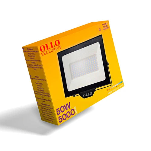 LED Säänkestävä ulkovalaisin 50W, 5000Lm, 4000K, IP65