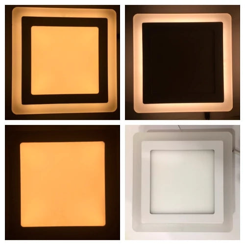 LED upotettava paneeli 12W+4W, 3200K, 1200+400lm, 3 tilaa