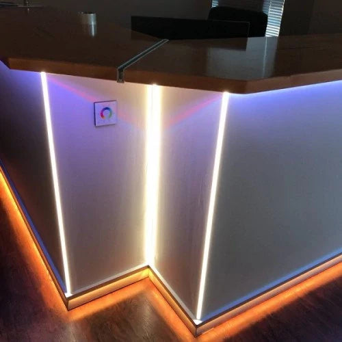 Ulkokulma anodisoitu alumiiniprofiili LED-nauhalle HB-50X22WC