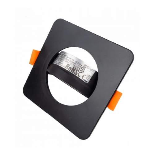 LED upotettava valaisin 3W, 5W, 7W, 3000K, 4000K, 6500K, 430 lm, 60°, musta, neliön muotoinen
