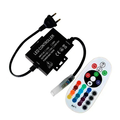 LED-ohjainnin kaukosäätimellä RGB 5050 korkean jännitteen 220V LED-nauhalle, max 1000W
