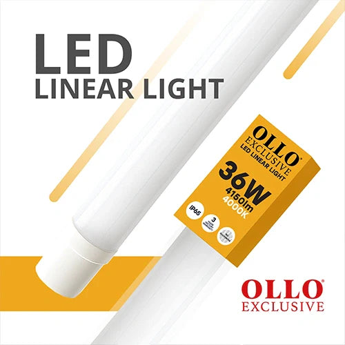 LED Kosteenkestävä lineaarinen valaisin 120cm, 36W, 4000K