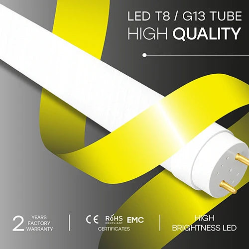 LED-lamppu T8, 60 cm, 9W, 4000K, 1080Lm, IP20