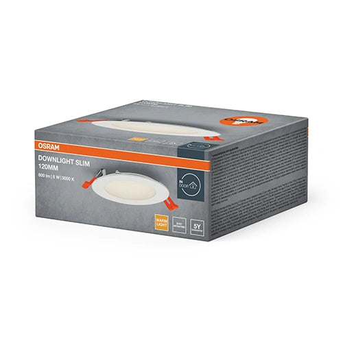 LED Upotettava paneeli 8W, 3000K, 800Lm, 110°, IP20, DOWNLIGHT SLIM
