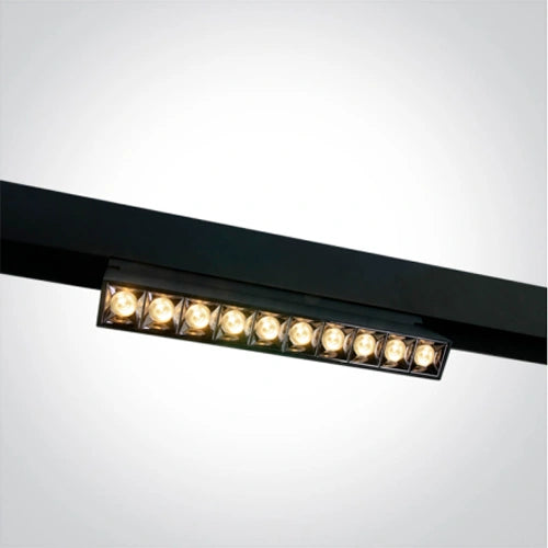 Älykäs LED Magneettinen kiskovalaisin MAGNETIC ROTATION LIGHT 12W, 3CCT, 231 mm, 48V
