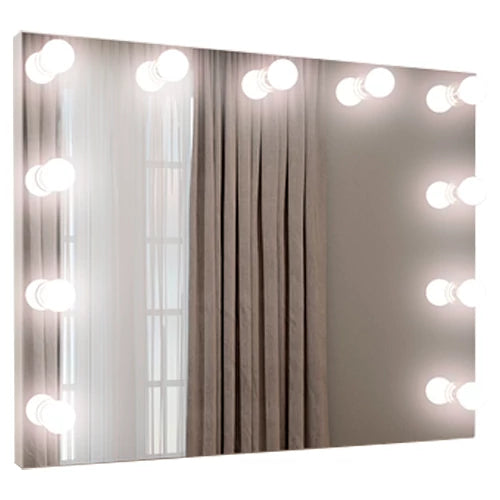 Peili LED-valoilla 120 x 80 cm, 4000K - neutraali valkoinen, 12xE14