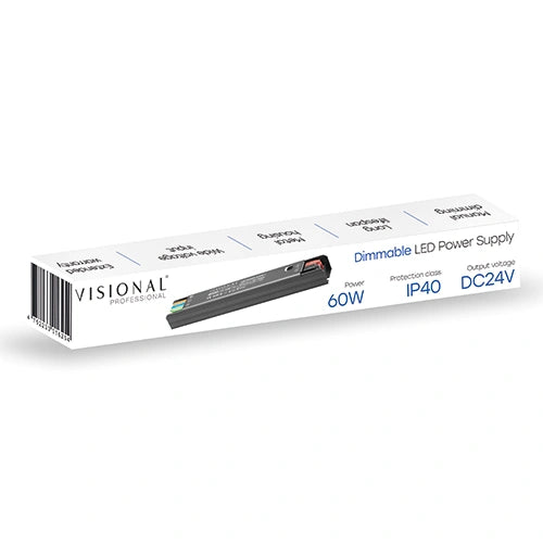 Himmennettävä LED-virtalähde 24V, 2.5A, 60W, IP40