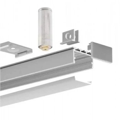 Anodisoitu korkean alumiiniprofiili 1-2 LED-nauhoille HB-26X23