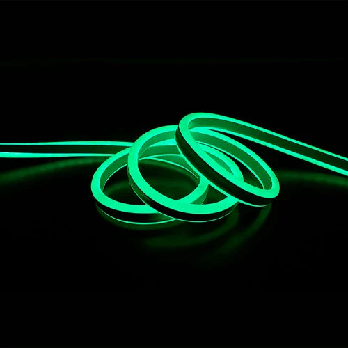 LED Neonauha 12V, vihreä, IP67, 5m, 6x12mm, NEON FLEX