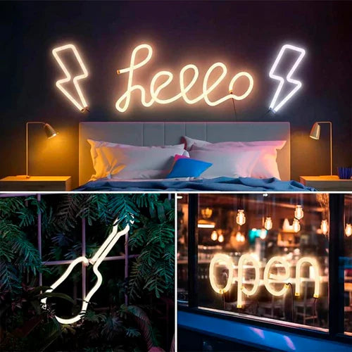 LED-neon nauha 5m, 3000K, IP67, 24V, 20W/m, NEON FLEX, Professional