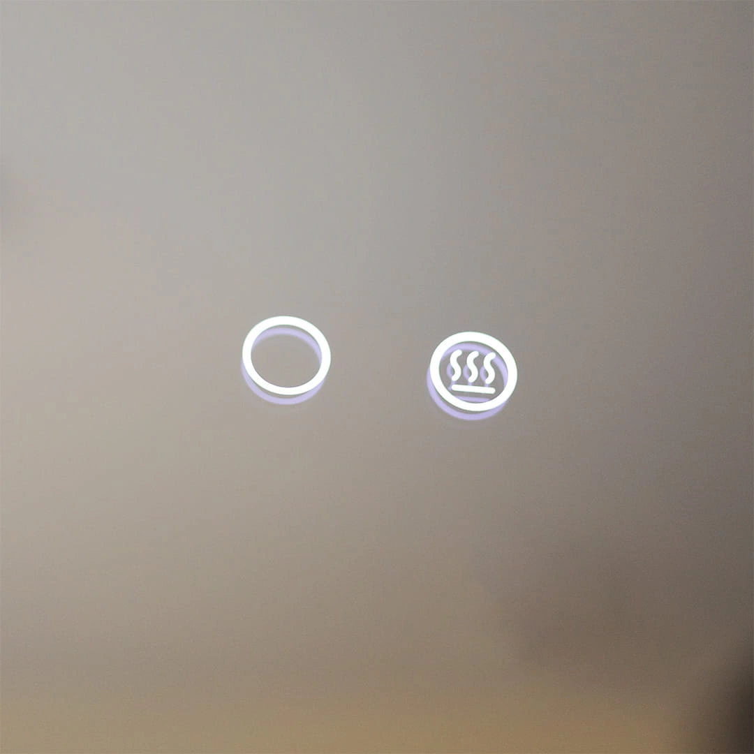 Peili LED-valaistuksella ja lämmitysfunktiolla Ø 60 cm, 24W, 3CCT