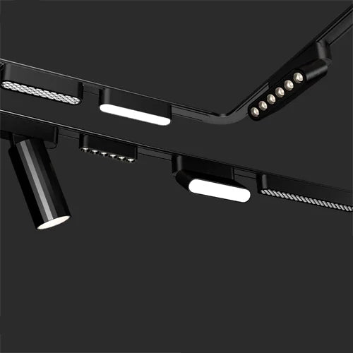 SLIM Magneettinen kiskovalaisin 3000K, 6W, FOLDABLE FLOOD LIGHT 48V