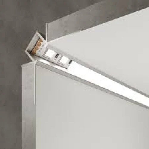 Sisänurkka anodisoitu alumiiniprofiili LED-nauhalle HB-50X25.3