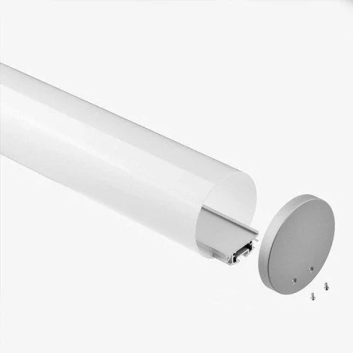 Pyöreä anodisoitu alumiiniprofiili 1-3 LED-nauhoille HB-60D