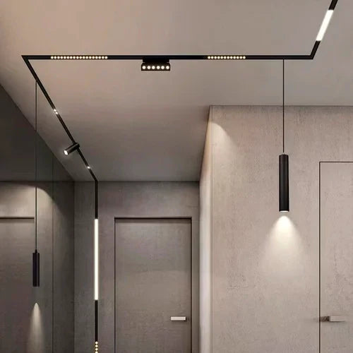 SLIM Magneettinen kiskovalaisin 3000K, 8W, PENDANT LIGHT 48V