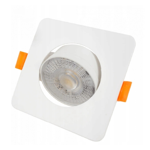 LED upotettava valaisin 3W, 5W, 7W, 3000K, 4000K, 6500K, 430 lm, 60°, valkoinen, neliön muotoinen