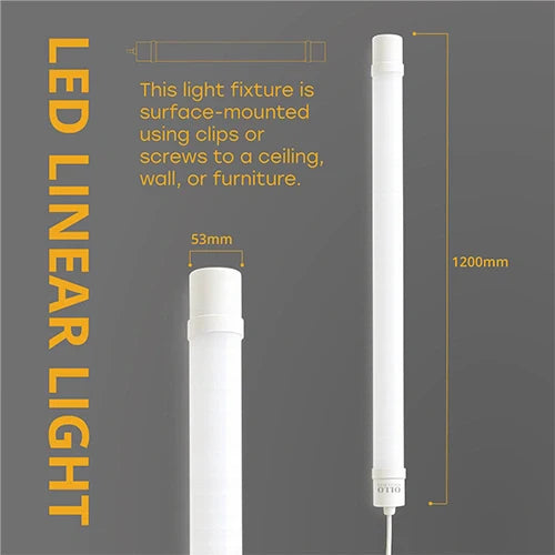 LED Kosteenkestävä lineaarinen valaisin 120cm, 36W, 4000K