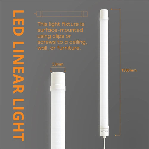 LED Kosteenkestävä lineaarinen valaisin 150cm, 50W, 4000K