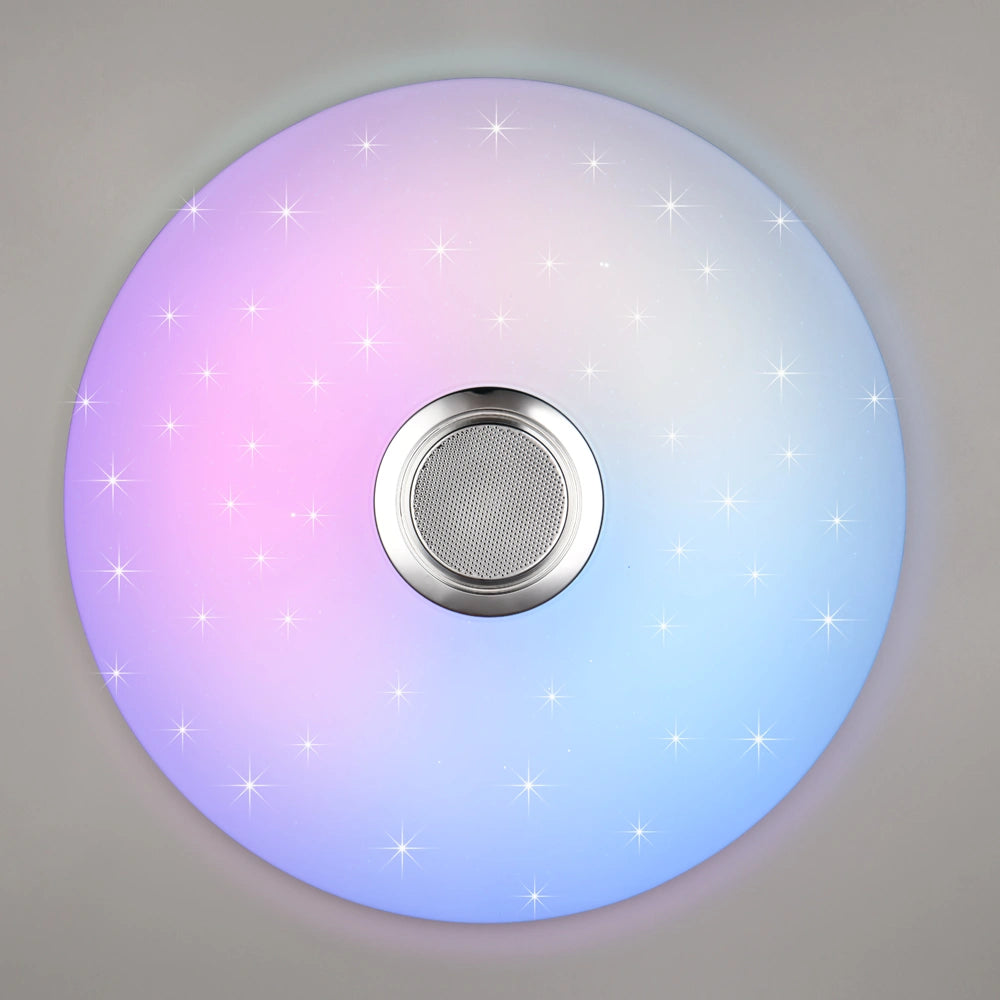 LED Kattovalaisin MUSICA kaukosäätimellä ja kaiuttimella, 33W, 3600Lm, 2700-6500K + RGB, IP20