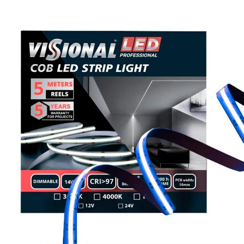 LED-nauha COB RGB, IP20, 24V, 14W