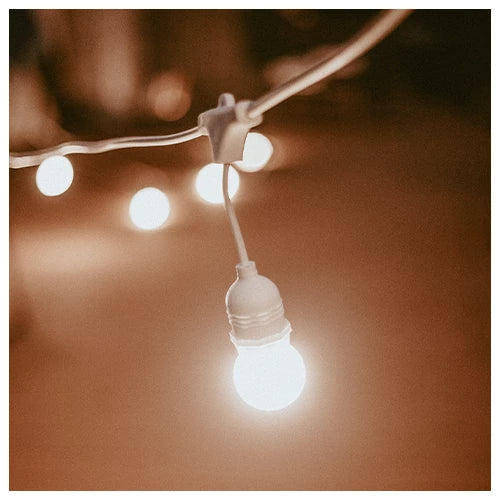 LED ulkovalaisin 5m valosarja E27 lampuille