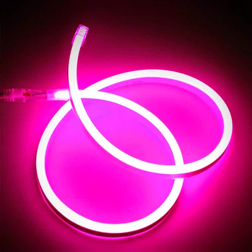 LED Neonauha 12V, vaaleanpunainen, IP67, 5m, 6x12mm, NEON FLEX